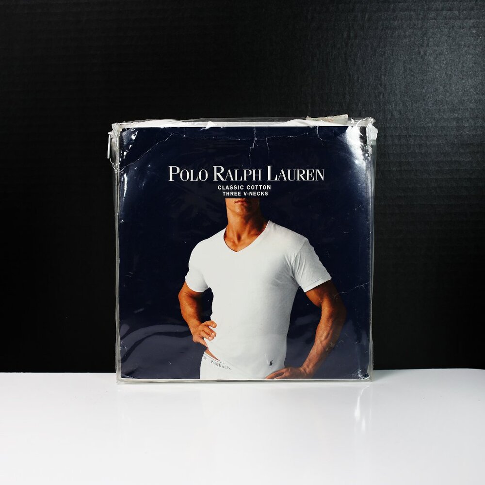 Polo Ralph Lauren Men’s V-neck 3-Pack White Size Small Classic Fit NEW $49.50